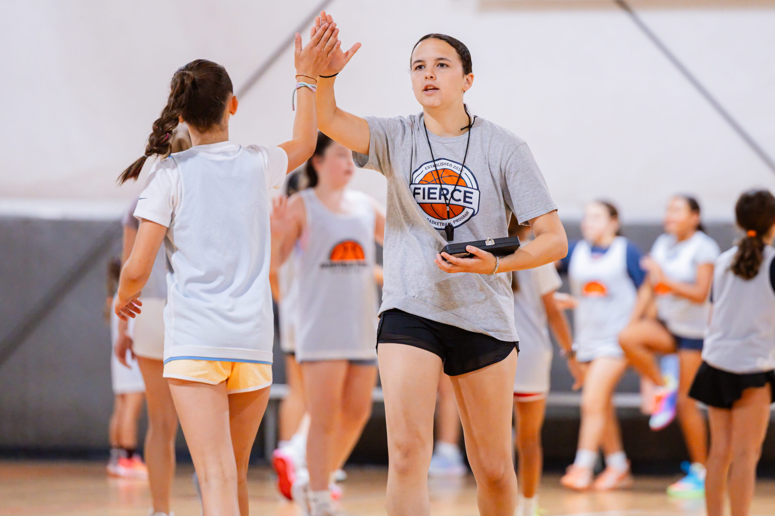 Girls at Heat Check Basketball Camp