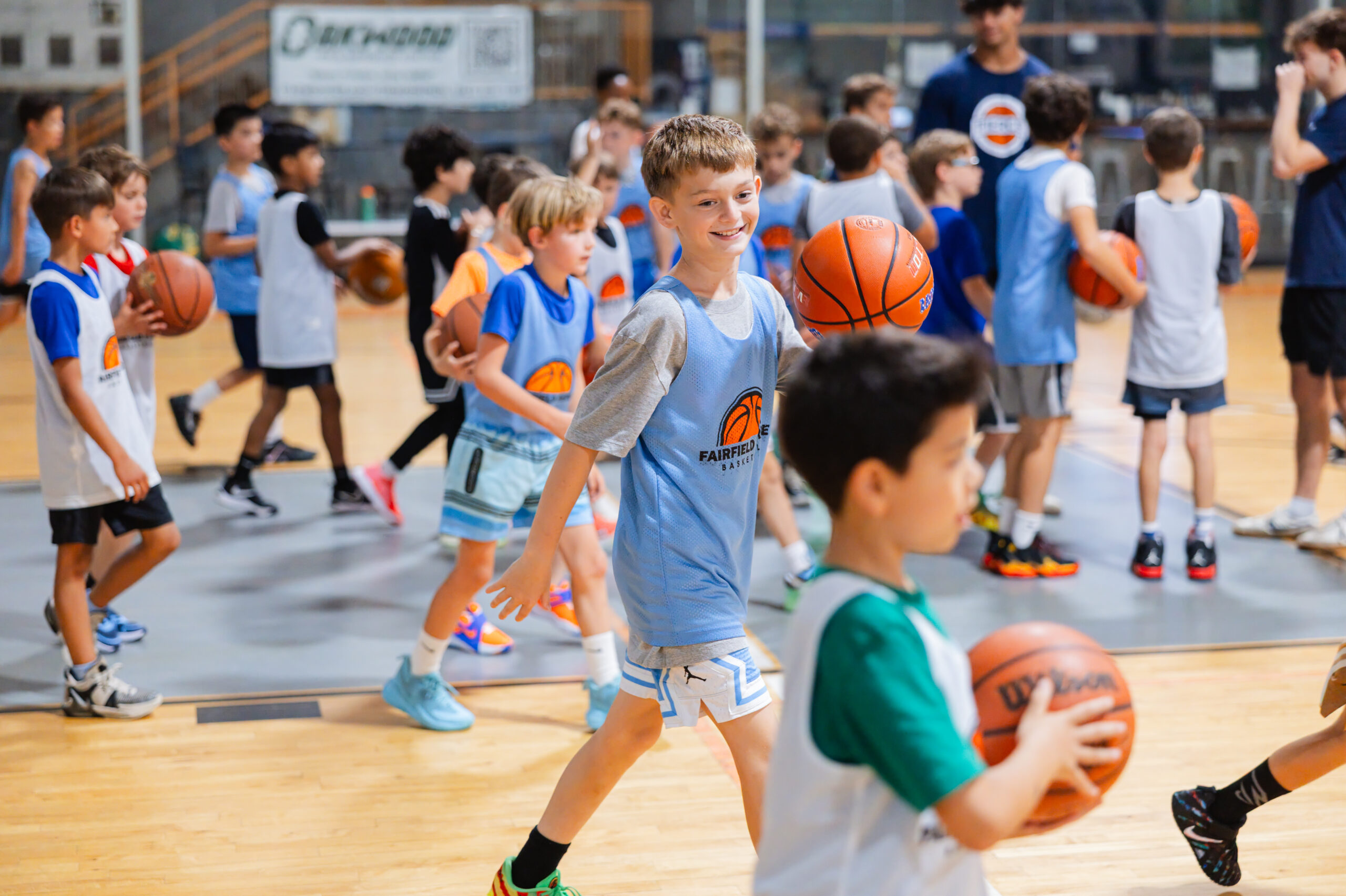 Boys at Heat Check Basketball Camp